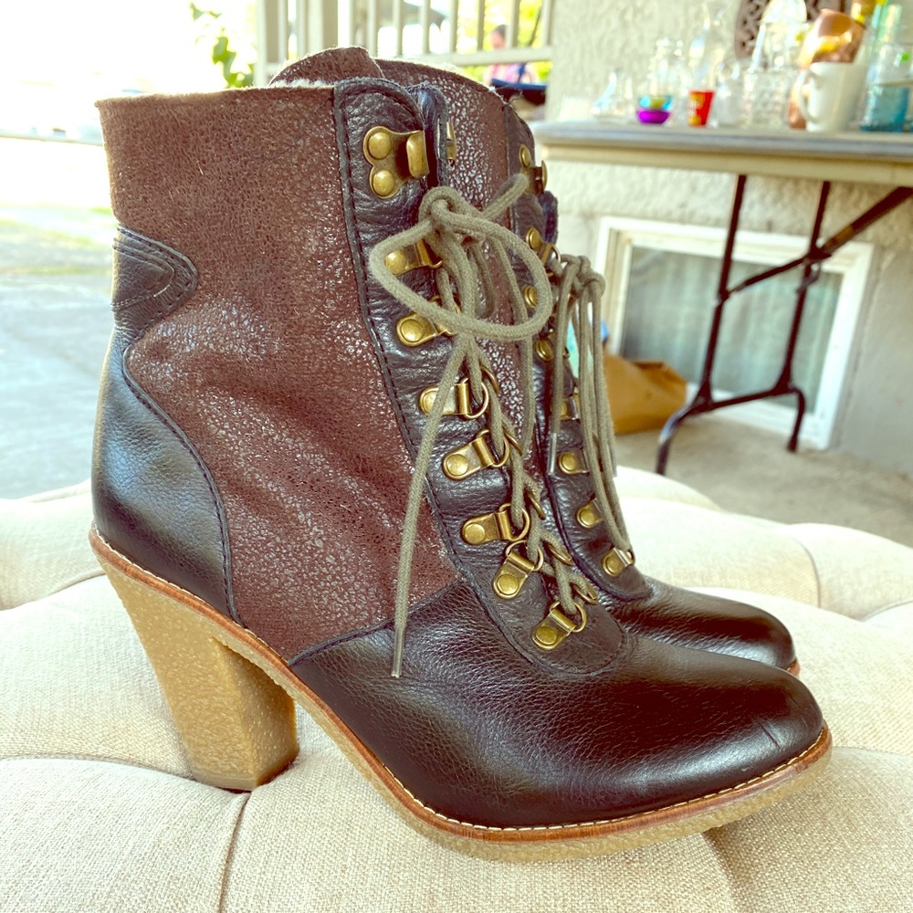 Sam Edelman lace up ankle boots